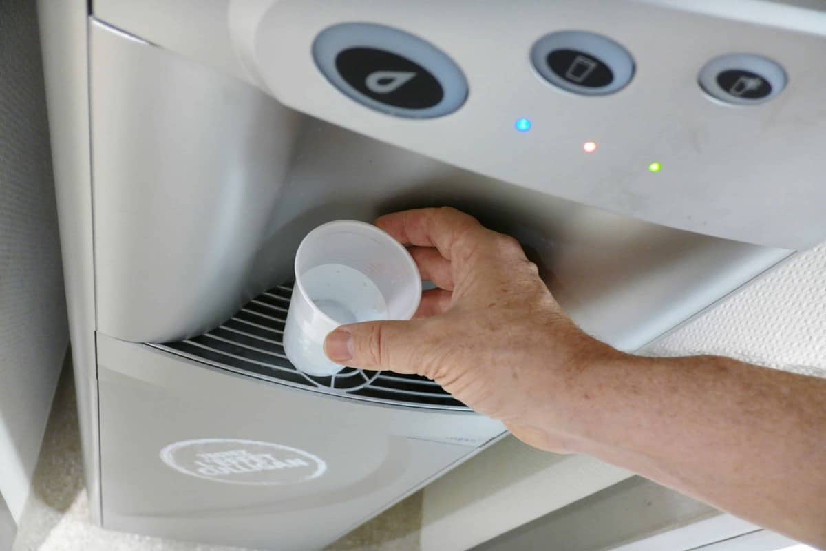 Filtre post charbon actif - pour fontaine à eau sur réseau - Blanc