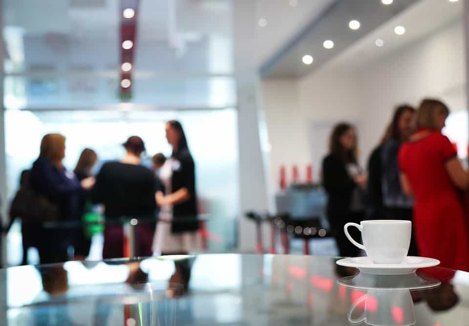 machine à café au bureau