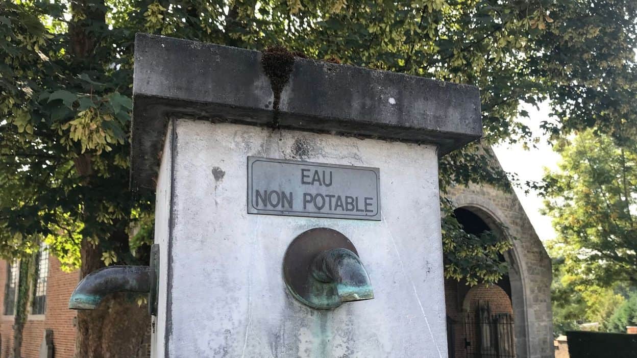 Fontaine d'eau non potable (C)RTBF